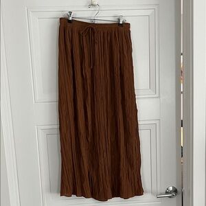 Petal & Pup Camel Brown Midi Skirt